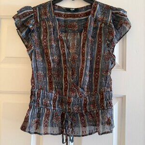 Paige Pancetta Silk Blend Top